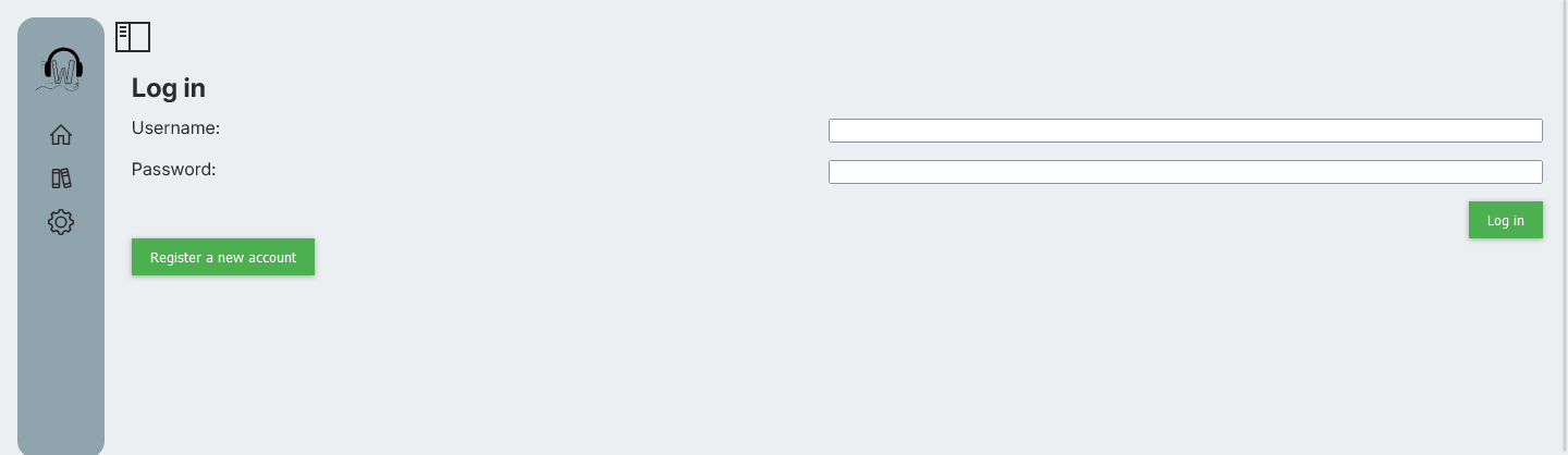 An image of the Libarr login screen, with the Username being 'Admin' and the password filled in as well.